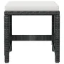 Set comedor de jardín 9 pzas ratán sintético y madera negro de vidaXL, Conjuntos de jardín - Ref: Foro24-42530, Precio: 602,4...