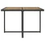 Set comedor de jardín 9 pzas ratán sintético y madera negro de vidaXL, Conjuntos de jardín - Ref: Foro24-42530, Precio: 602,4...