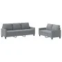 Sofa set with cushions 2 pieces light gray fabric by , Sofas - Ref: Foro24-3201460, Price: 461,95 €, Discount: %