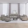 Sofa set with cushions 4 pieces taupe gray fabric by , Sofas - Ref: Foro24-3201443, Price: 692,70 €, Discount: %