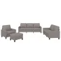 Sofa set with cushions 4 pieces taupe gray fabric by , Sofas - Ref: Foro24-3201443, Price: 692,70 €, Discount: %
