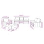 Sofa set with cushions 4 pieces taupe gray fabric by , Sofas - Ref: Foro24-3201443, Price: 704,92 €, Discount: %
