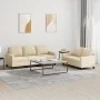 Sofa set with cushions 2 pieces cream fabric by , Sofas - Ref: Foro24-3201462, Price: 467,11 €, Discount: %