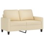 Sofa set with cushions 2 pieces cream fabric by , Sofas - Ref: Foro24-3201462, Price: 474,94 €, Discount: %