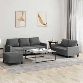 Dreiteiliges Sofaset mit dunkelgrauen Kissen. von , Sofas - Ref: Foro24-3201469, Preis: 558,52 €, Rabatt: %