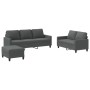 Dreiteiliges Sofaset mit dunkelgrauen Kissen. von , Sofas - Ref: Foro24-3201469, Preis: 568,65 €, Rabatt: %