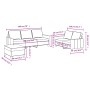 Dreiteiliges Sofaset mit dunkelgrauen Kissen. von , Sofas - Ref: Foro24-3201469, Preis: 568,65 €, Rabatt: %