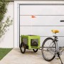 Haustier-Fahrradanhänger, Eisen-Oxford-Stoff, Grün, Schwarz von , Kinderwagen für Haustiere - Ref: Foro24-93927, Preis: 115,1...