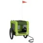Haustier-Fahrradanhänger, Eisen-Oxford-Stoff, Grün, Schwarz von , Kinderwagen für Haustiere - Ref: Foro24-93927, Preis: 113,0...