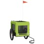 Haustier-Fahrradanhänger, Eisen-Oxford-Stoff, Grün, Schwarz von , Kinderwagen für Haustiere - Ref: Foro24-93927, Preis: 115,1...