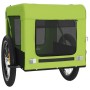 Haustier-Fahrradanhänger, Eisen-Oxford-Stoff, Grün, Schwarz von , Kinderwagen für Haustiere - Ref: Foro24-93927, Preis: 115,1...