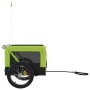Haustier-Fahrradanhänger, Eisen-Oxford-Stoff, Grün, Schwarz von , Kinderwagen für Haustiere - Ref: Foro24-93927, Preis: 115,1...