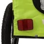 Remolque de bicicleta mascotas hierro tela Oxford verde negro de , Cochecitos para mascotas - Ref: Foro24-93927, Precio: 113,...