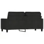Sofá de 2 plazas de tela negro 140 cm by , Sofas - Ref: Foro24-359167, Price: 226,43 €, Discount: %
