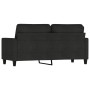 Zweiplätziges schwarzes Stoffsofa, 140 cm. von , Sofas - Ref: Foro24-359167, Preis: 229,43 €, Rabatt: %