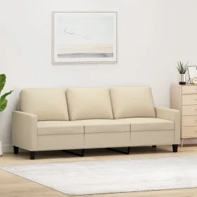 Sofá de 3 plazas de tela crema 180 cm by , Sofas - Ref: Foro24-359173, Price: 269,39 €, Discount: %