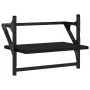 Estantes de pared con barras 2 unidades negro 40x25x30 cm by , Shelves and shelves - Ref: Foro24-836238, Price: 21,82 €, Disc...