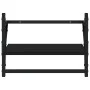 Estantes de pared con barras 2 unidades negro 40x25x30 cm by , Shelves and shelves - Ref: Foro24-836238, Price: 21,82 €, Disc...