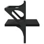 Estantes de pared con barras 2 unidades negro 40x25x30 cm by , Shelves and shelves - Ref: Foro24-836238, Price: 22,07 €, Disc...