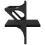 Estantes de pared con barras 2 unidades negro 40x25x30 cm by , Shelves and shelves - Ref: Foro24-836238, Price: 21,82 €, Disc...
