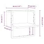 Estante de pared con barra negro 30x25x30 cm de , Estantes y estanterías - Ref: Foro24-836278, Precio: 12,66 €, Descuento: %