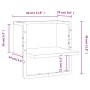Wandregal mit Stange Schwarz 30x25x30 cm von , Regale und Regale - Ref: Foro24-836278, Preis: 12,79 €, Rabatt: %