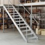 Peldaño de rejilla acero galvanizado 80x24x7 cm by , Stair mats - Ref: Foro24-155679, Price: 35,89 €, Discount: %