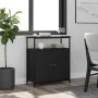 Aparador de madera de ingeniería negro 70x30x80 cm by , Sideboards - Ref: Foro24-835529, Price: 60,56 €, Discount: %