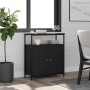 Aparador de madera de ingeniería negro 70x30x80 cm by , Sideboards - Ref: Foro24-835529, Price: 61,55 €, Discount: %