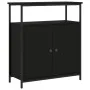 Aparador de madera de ingeniería negro 70x30x80 cm by , Sideboards - Ref: Foro24-835529, Price: 60,56 €, Discount: %