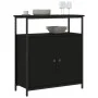 Aparador de madera de ingeniería negro 70x30x80 cm by , Sideboards - Ref: Foro24-835529, Price: 60,56 €, Discount: %