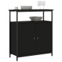 Aparador de madera de ingeniería negro 70x30x80 cm by , Sideboards - Ref: Foro24-835529, Price: 61,55 €, Discount: %