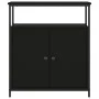 Aparador de madera de ingeniería negro 70x30x80 cm by , Sideboards - Ref: Foro24-835529, Price: 60,56 €, Discount: %