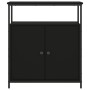 Aparador de madera de ingeniería negro 70x30x80 cm by , Sideboards - Ref: Foro24-835529, Price: 61,55 €, Discount: %