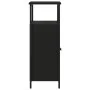 Aparador de madera de ingeniería negro 70x30x80 cm by , Sideboards - Ref: Foro24-835529, Price: 60,56 €, Discount: %