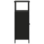 Aparador de madera de ingeniería negro 70x30x80 cm by , Sideboards - Ref: Foro24-835529, Price: 61,55 €, Discount: %