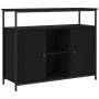 Aparador de madera de ingeniería negro 100x35x80 cm by , Sideboards - Ref: Foro24-835499, Price: 91,04 €, Discount: %