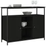 Aparador de madera de ingeniería negro 100x35x80 cm by , Sideboards - Ref: Foro24-835499, Price: 91,04 €, Discount: %