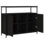 Aparador de madera de ingeniería negro 100x35x80 cm by , Sideboards - Ref: Foro24-835499, Price: 91,04 €, Discount: %