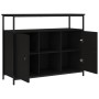 Aparador de madera de ingeniería negro 100x35x80 cm by , Sideboards - Ref: Foro24-835499, Price: 91,04 €, Discount: %