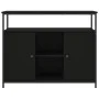 Aparador de madera de ingeniería negro 100x35x80 cm by , Sideboards - Ref: Foro24-835499, Price: 91,04 €, Discount: %