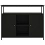 Aparador de madera de ingeniería negro 100x35x80 cm by , Sideboards - Ref: Foro24-835499, Price: 91,04 €, Discount: %