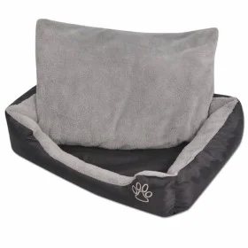 Hundebett mit gepolstertem Kissen Größe S schwarz von vidaXL, Betten für Hunde - Ref: Foro24-170419, Preis: 24,87 €, Rabatt: %