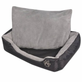 Hundebett mit gepolstertem Kissen Größe S schwarz von vidaXL, Betten für Hunde - Ref: Foro24-170419, Preis: 25,22 €, Rabatt: %