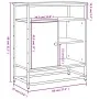 Aparador de madera de ingeniería negro 69x35x80 cm de , Aparadores - Ref: Foro24-835544, Precio: 61,08 €, Descuento: %