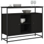 Aparador de madera de ingeniería negro 100x35x80 cm de , Aparadores - Ref: Foro24-835539, Precio: 96,33 €, Descuento: %