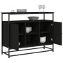Aparador de madera de ingeniería negro 100x35x80 cm de , Aparadores - Ref: Foro24-835539, Precio: 96,33 €, Descuento: %