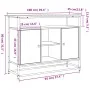 Schwarzes Sideboard aus Holzwerkstoff, 100 x 35 x 80 cm von , Sideboards - Ref: Foro24-835539, Preis: 99,78 €, Rabatt: %