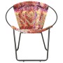 Multicolour fabric circular chindi chair by , Armchairs - Ref: Foro24-286609, Price: 168,21 €, Discount: %