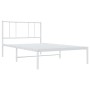 Bettgestell aus Metall mit weißem Kopfteil 80x200 cm von , Betten und Lattenroste - Ref: Foro24-352520, Preis: 59,46 €, Rabat...